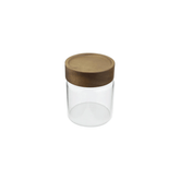 Porta Mantimento em Vidro Borossilicato com Tampa de Bambu 150ml - Ela Decora